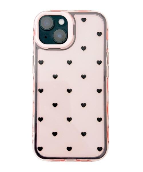 WEGO（ウィゴー） スマホケース WEGO/ハートドットiphoneケース(ピンク