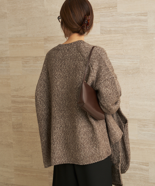 plage（プラージュ） ニット セーター 3G ミックスVワイドプルオーバー