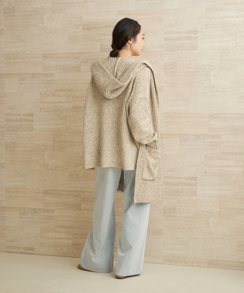 plage（プラージュ） ニット セーター 3G ミックスVワイドプルオーバー