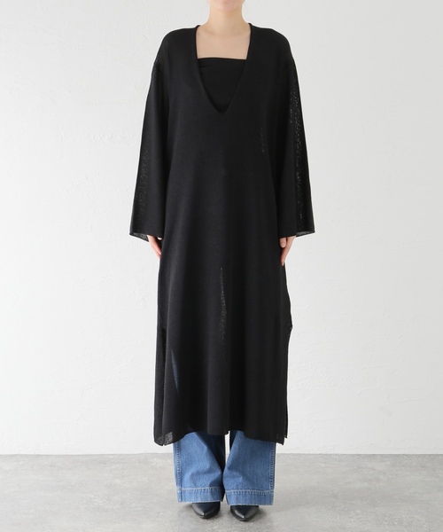 「Plage」 ニットワンピース 36 ブラック レディース_画像5