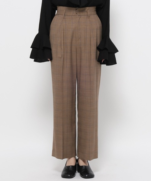 「mysty woman」 スラックス MEDIUM ベージュ系その他 レディース_画像7