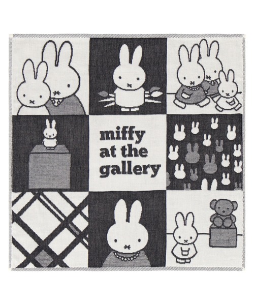 ハンカチ MIFFY 三重ガーゼンハンカチ モノクロ レディース : ZOZOTOWN
