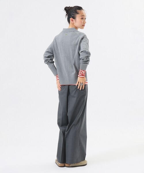 カーディガン 「別注」LACOSTE / ポロ カーディガン レディースの画像