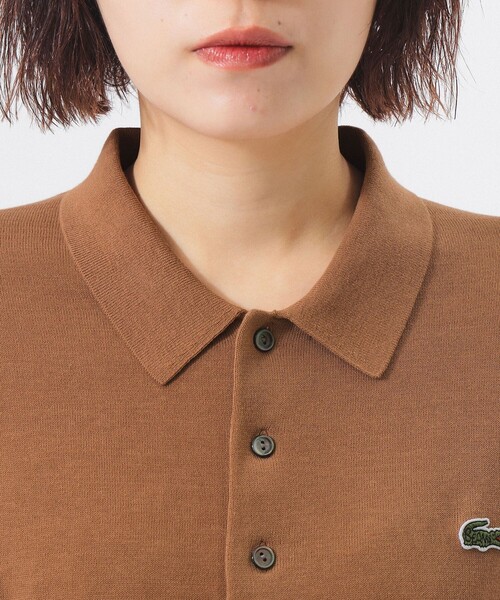 カーディガン 「別注」LACOSTE / ポロ カーディガン レディースの画像