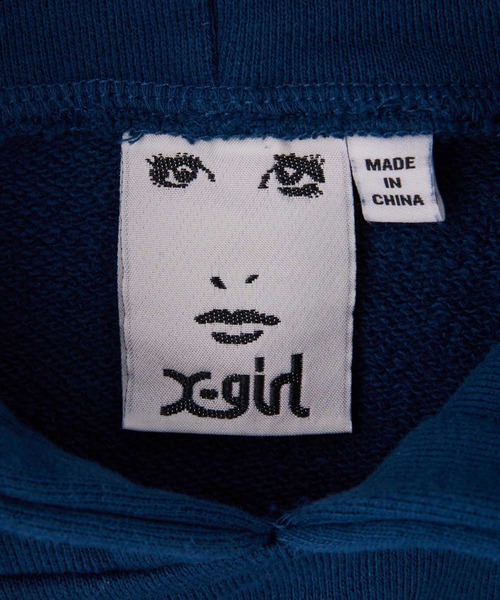 「X-girl」 プルオーバーパーカー S アッシュ レディース_画像5