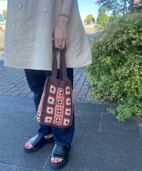 「kaorinomori」 トートバッグ ONE SIZE ブラウン レディース_画像2