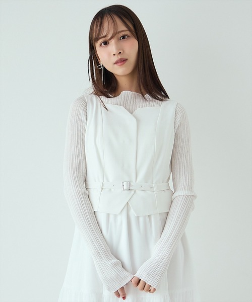 AND COUTURE（アンドクチュール） ニット セーター シアーランダム