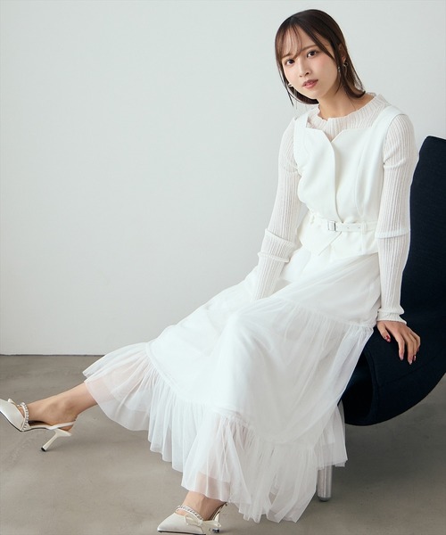 AND COUTURE（アンドクチュール） ニット セーター シアーランダム