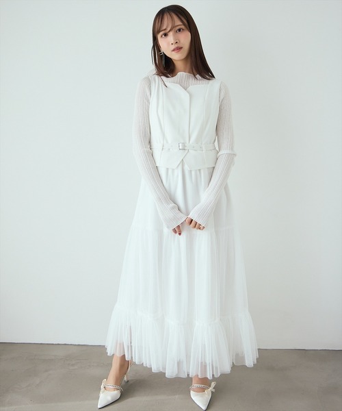 AND COUTURE（アンドクチュール） ニット セーター シアーランダム