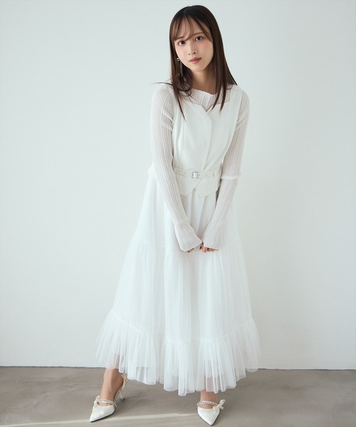 アンドクチュール　ニット AND COUTURE（アンドクチュール） ニット セーター シアーランダム