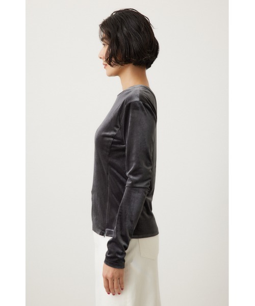 「crie conforto」 長袖カットソー FREE ダークグレー レディース_画像4