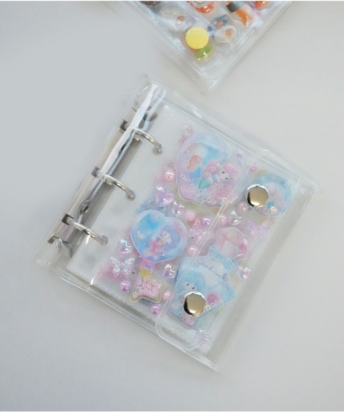 Jelly moo（ジェリームー） ステッカー 「 」 A8サイズ ミニクリア