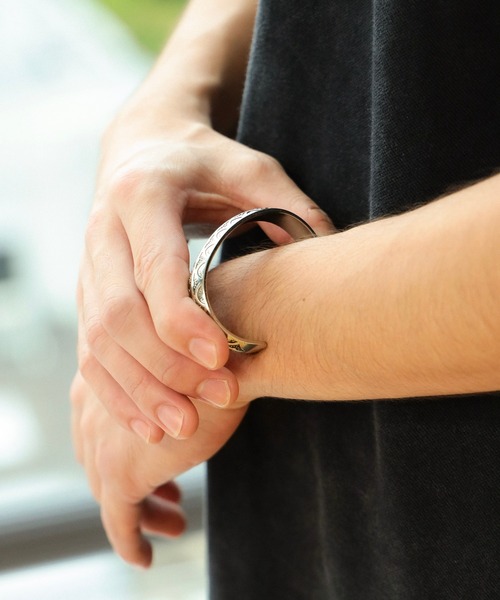 「BEAMS HEART」 バングル ONE SIZE シルバー メンズの画像7