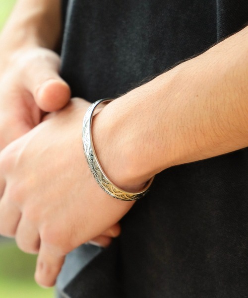 「BEAMS HEART」 バングル ONE SIZE シルバー メンズの画像9