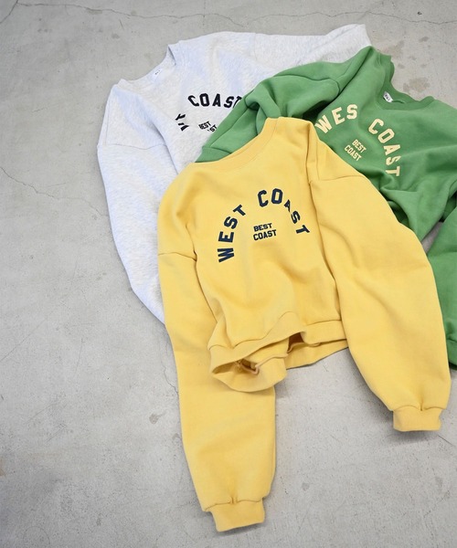 「CANAL JEAN」 スウェットカットソー ONE SIZE グリーン レディース_画像2