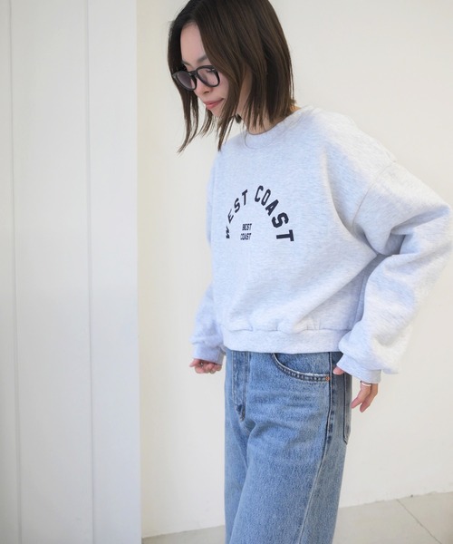 「CANAL JEAN」 スウェットカットソー ONE SIZE グリーン レディース_画像3