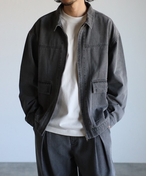 「CREARE -LINO-」 デニムジャケット M ネイビー メンズ_画像2