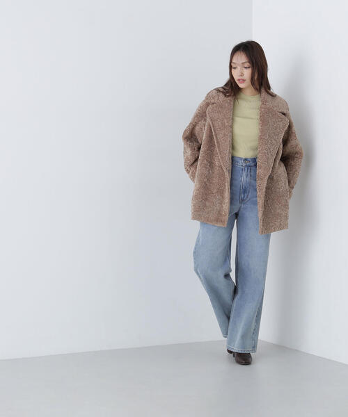 「NATURAL BEAUTY BASIC」 テーラードジャケット FREE グレイッシュベージュ レディースの画像