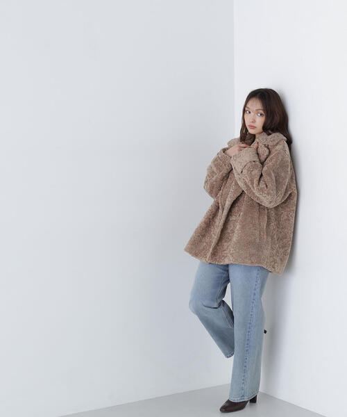 「NATURAL BEAUTY BASIC」 テーラードジャケット FREE グレイッシュベージュ レディースの画像