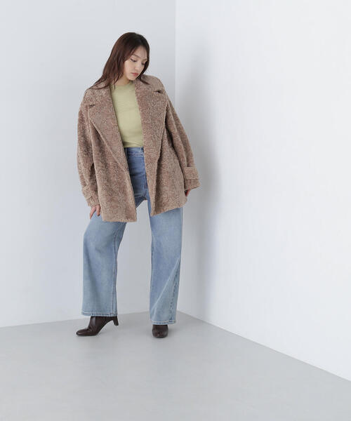 「NATURAL BEAUTY BASIC」 テーラードジャケット FREE グレイッシュベージュ レディースの画像