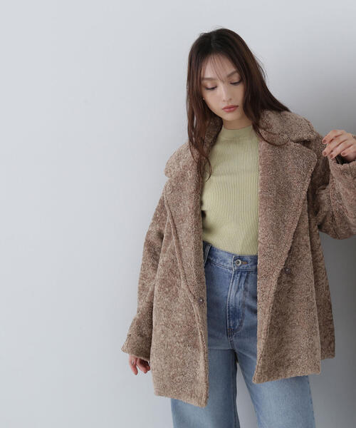 「NATURAL BEAUTY BASIC」 テーラードジャケット FREE グレイッシュベージュ レディースの画像