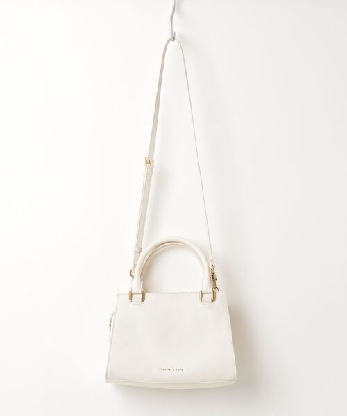 「CHARLES & KEITH」 2WAYバッグ M クリーム レディース_画像2