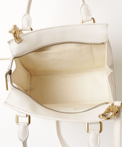 「CHARLES & KEITH」 2WAYバッグ M クリーム レディース_画像4