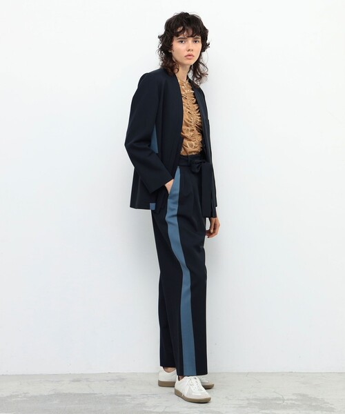 「BACCA」 パンツ 34 ネイビー レディース_画像3