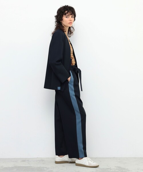 「BACCA」 パンツ 34 ネイビー レディース_画像4