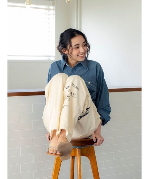Ungrid（アングリッド） ワイドパンツ パンツ PAYDAY別注 ステンシル