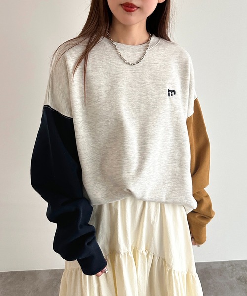 「apres jour mignon」 スウェットカットソー X-LARGE ナチュラル レディース_画像4