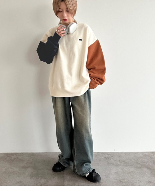 「apres jour mignon」 スウェットカットソー X-LARGE ナチュラル レディース_画像8