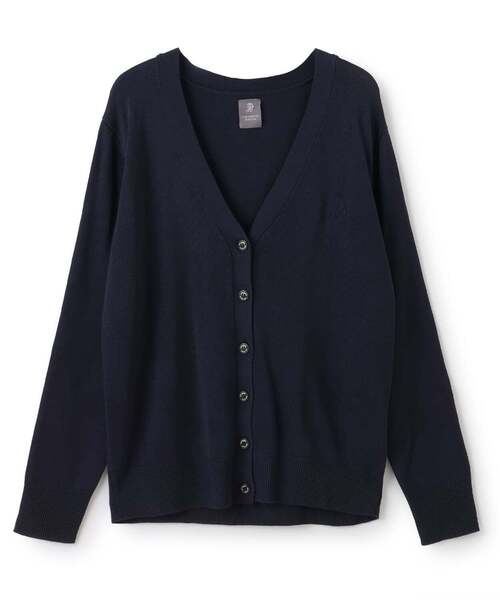 ニット セーター 「接触冷感・抗菌防臭」Vネックカーディガン キッズ 子供服 女の子の画像