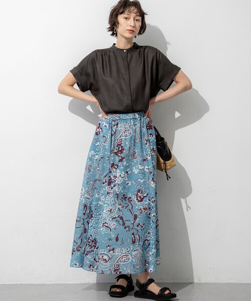 23区(ニジュウサンク) リネンシャツ ブラウス シャツ 半袖 リネン 23区(ニジュウサンク) リネンシャツ ブラウス シャツ 半袖 リネン