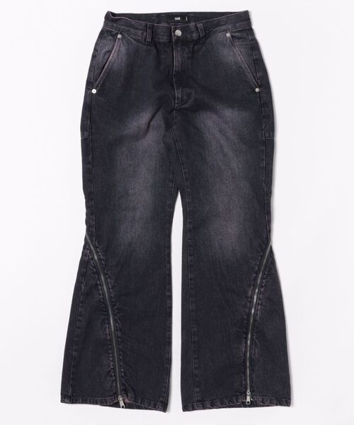 「HARE」 ブーツカットデニムパンツ SMALL パープル系その他 メンズの画像