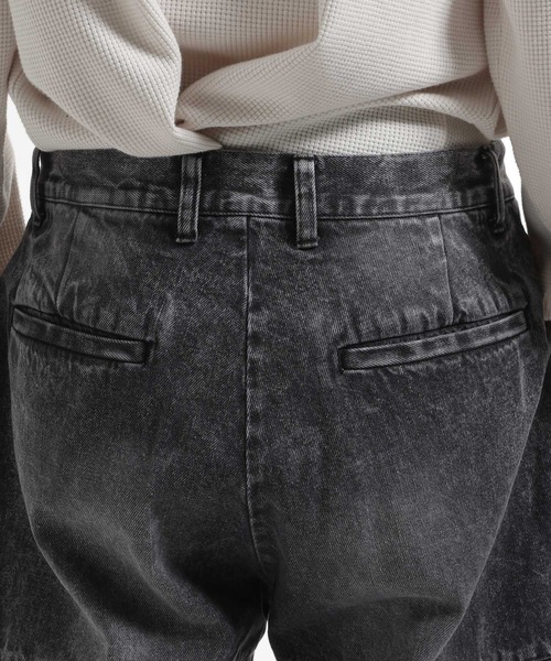 「HARE」 ブーツカットデニムパンツ SMALL パープル系その他 メンズの画像