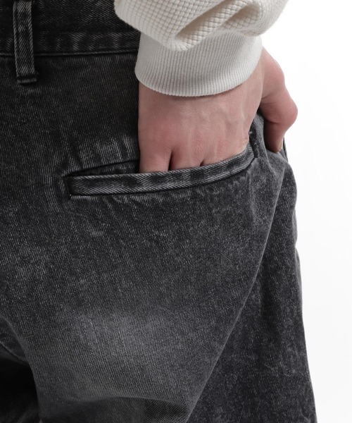 「HARE」 ブーツカットデニムパンツ SMALL パープル系その他 メンズの画像