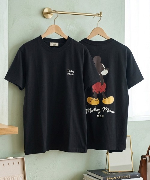 WCJapan ミッキー ミニー 半袖シャツ ブラック Disney（ディズニー） tシャツ 「DISNEY/ディズニー」ミッキー・ミニー
