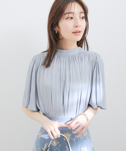 「VIS」 半袖ブラウス FREE サックスブルー レディース_画像8