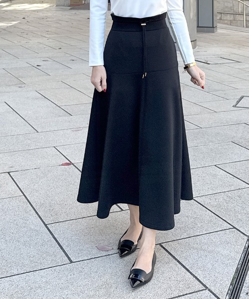 JENNE ネイビー フレアスカート ファスナー JENNE」 フレアスカート LARGE ネイビー レディース : ZOZOTOWN Yahoo