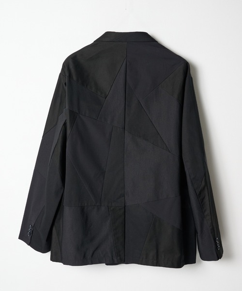 ジャケット テーラードジャケット 「ANREALAGE」PANEL PATCHWORK DOUBLE JACKET メンズの画像