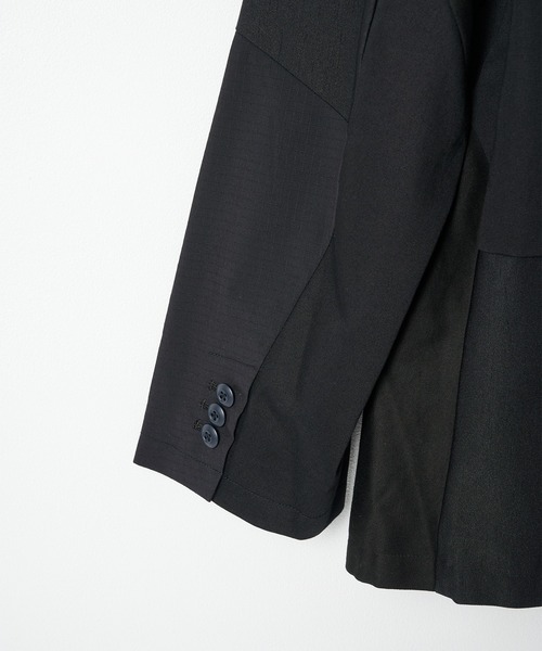 ジャケット テーラードジャケット 「ANREALAGE」PANEL PATCHWORK DOUBLE JACKET メンズの画像