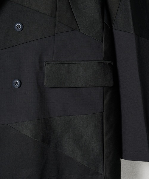 ジャケット テーラードジャケット 「ANREALAGE」PANEL PATCHWORK DOUBLE JACKET メンズの画像