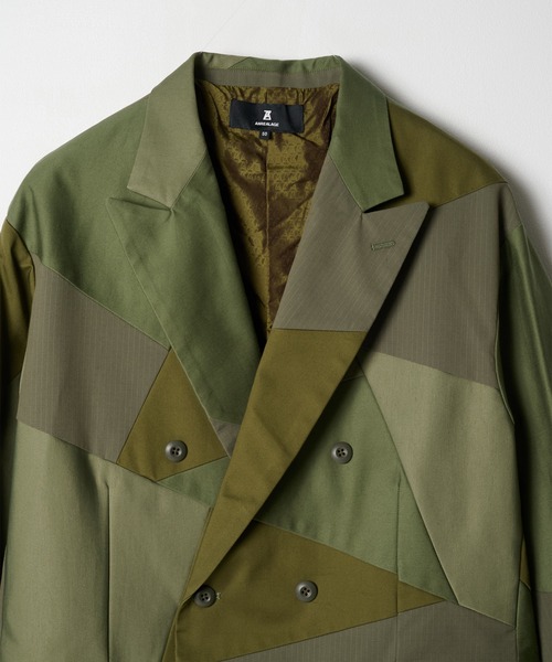 ジャケット テーラードジャケット 「ANREALAGE」PANEL PATCHWORK DOUBLE JACKET メンズの画像