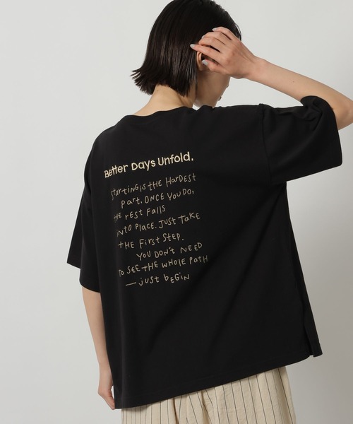 LAKOLE（ラコレ） tシャツ 半袖 刺繍ロゴTEE / 671505 レディース
