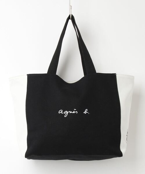 【新品未使用タグ付き】アニエスベーブラックトートバッグ定価25.300円 agnes b.（アニエスベー） トートバッグ - ブラック レディース