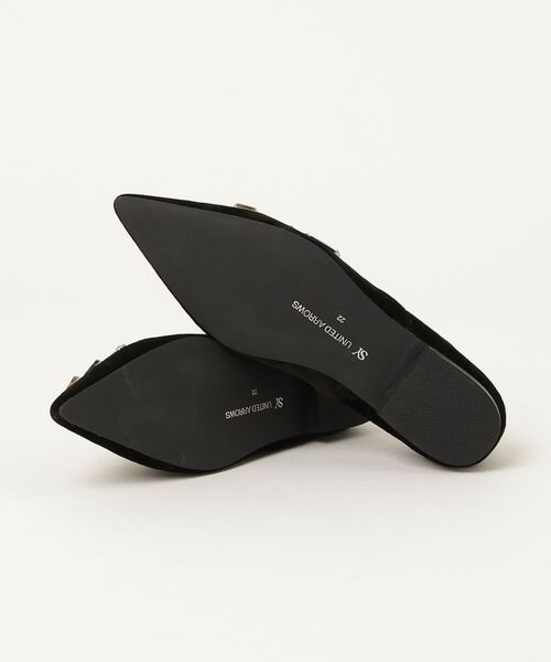 「SY UNITED ARROWS」 フラットパンプス 25cm シルバー レディース_画像2