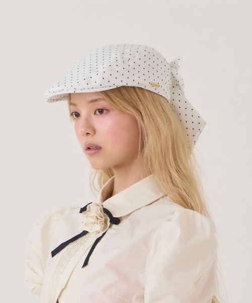 「kaorinomori」 ハンチング M/57.5cm ホワイト レディース_画像2