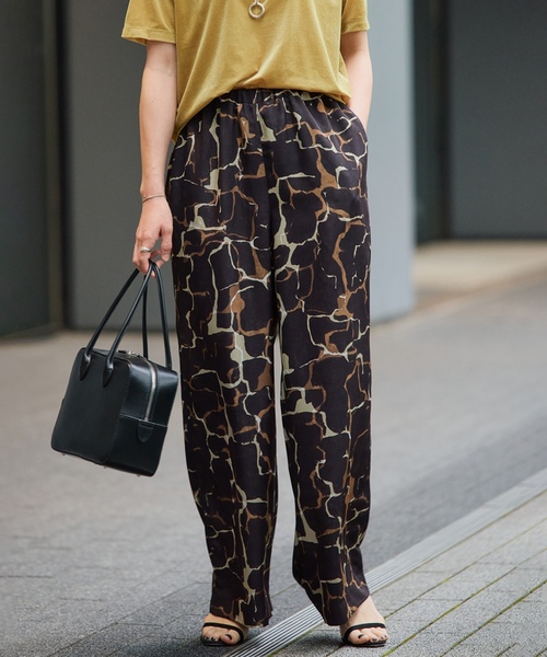 「VERMEIL par iena」 イージーパンツ 36 ブラウン レディース_画像7