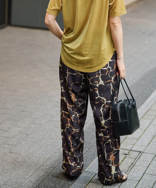 「VERMEIL par iena」 イージーパンツ 36 ブラウン レディース_画像8